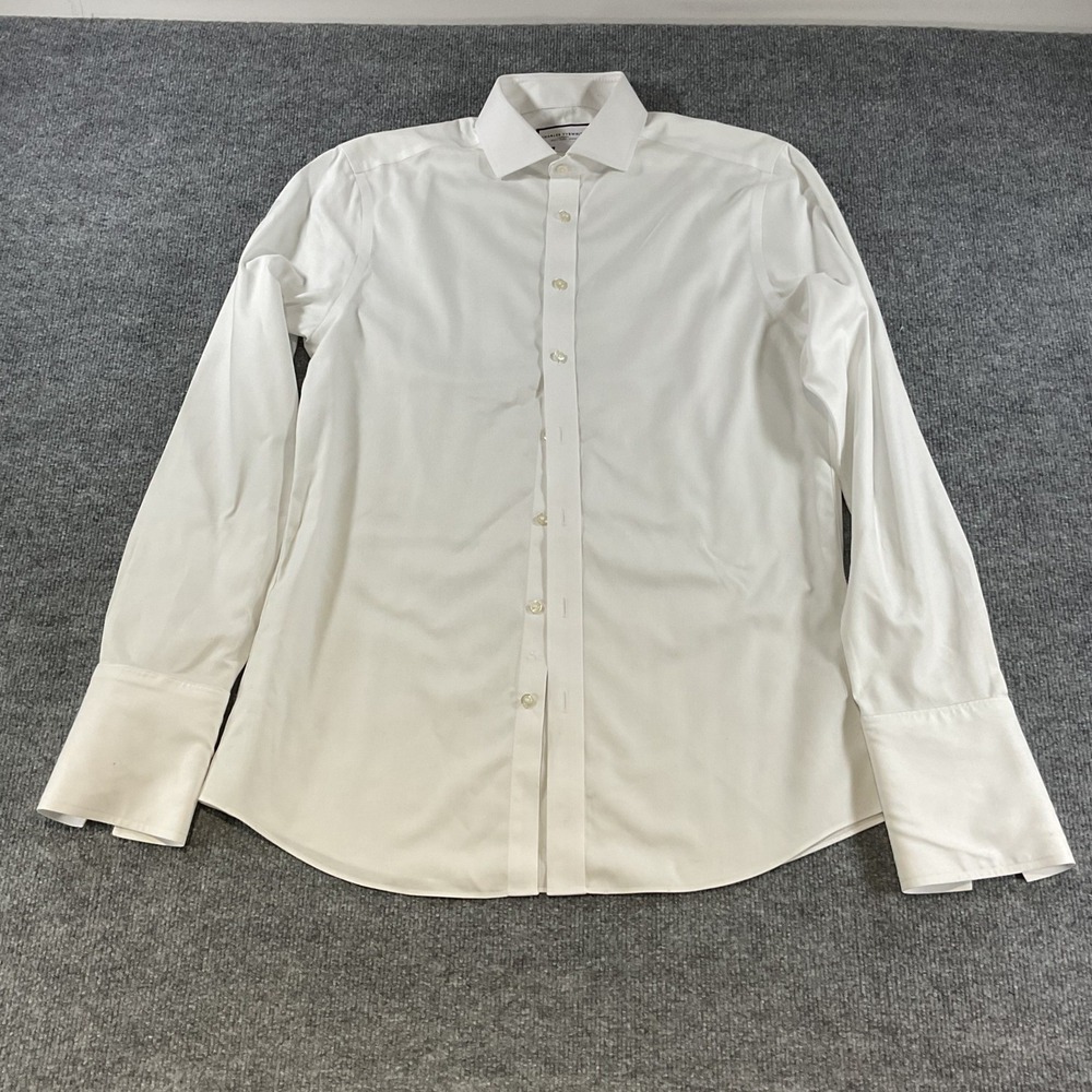 Charles Tyrwhitt Slim Fit Non-Iron White Dress Shirt French Cuff 16/36 41/91cm